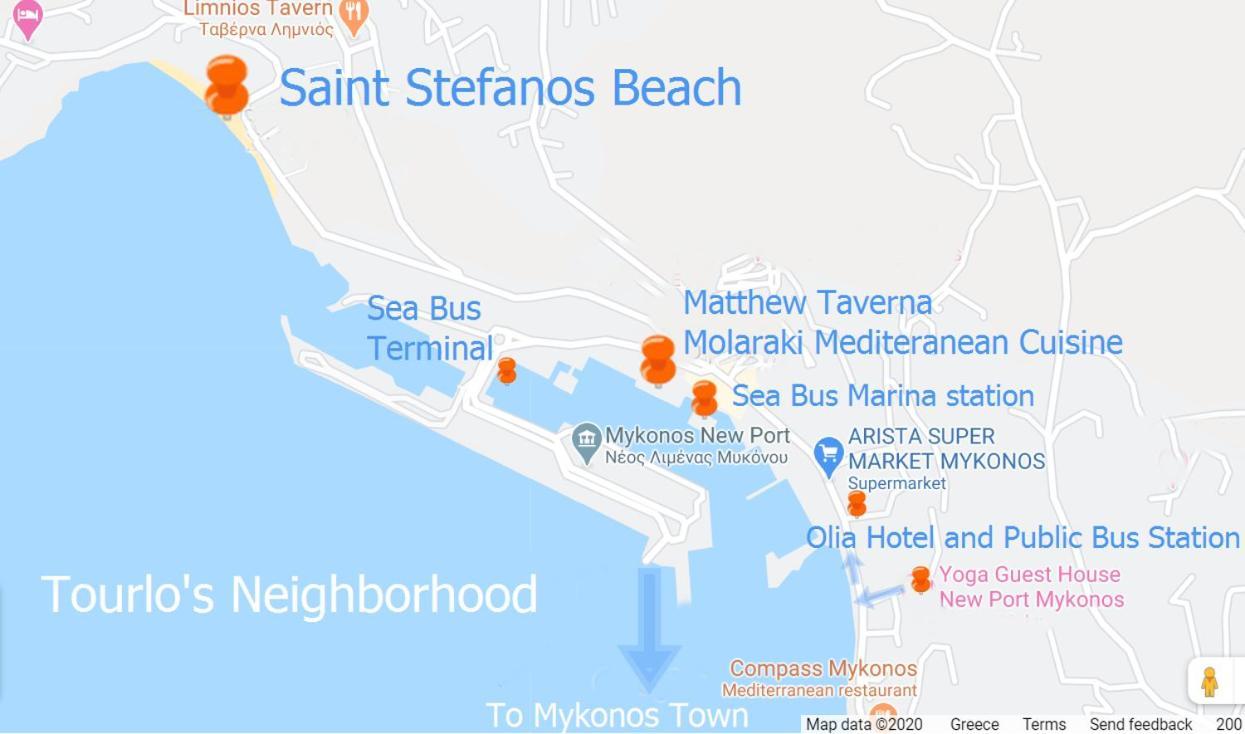 טורלוס Sunny Guest House New Port Mykonos מראה חיצוני תמונה